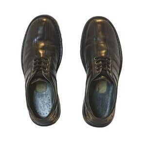 Mens Clarks Hommes Black Leather Lace Up Mens Size 9M 70851